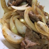 新玉ねぎと牛肉の炒め物